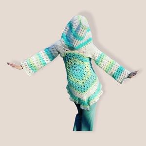 Handmade Crochet Flower of Life Jacket Trending Fashion